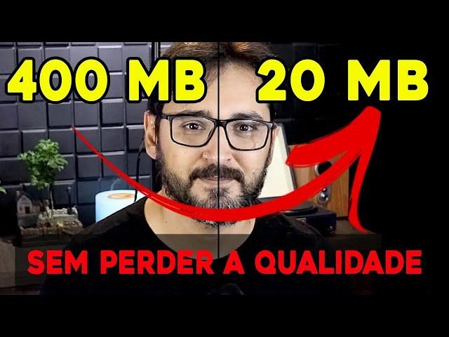 REDUZIR o tamanho do VÍDEO sem perder a QUALIDADE Em 3 minutos