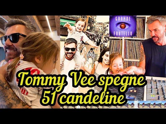 TOMMY VEE, il bel gieffino, festeggia il compleanno con GRETA RUBINI, la fashion designer e PENELOPE