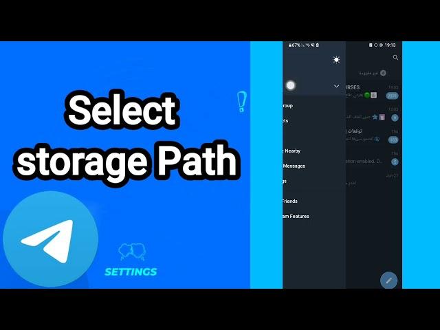 How to select storage path On Telegram