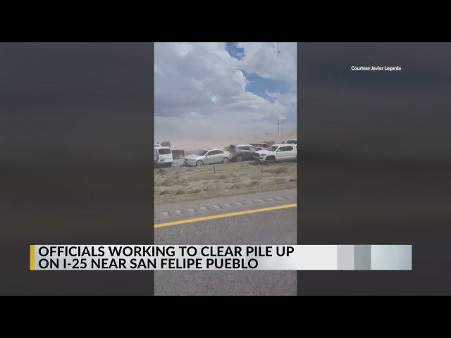 I-25 in Algodones closed due to multi-vehicle crash