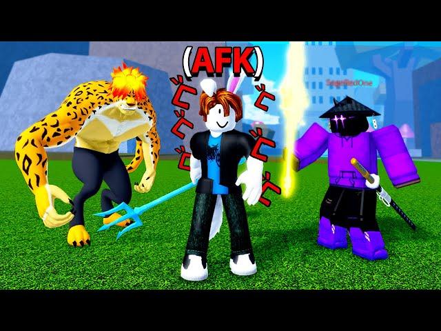 Pretending to Be AFK with AWAKENED ICE in Blox fruits