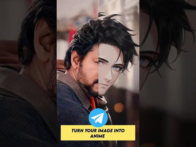 Turn your photos into anime | secret telegram bot #tech #anime #editing