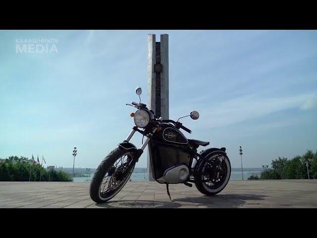 Электрический мотоцикл ИЖ-49 в ретро-стилистике
