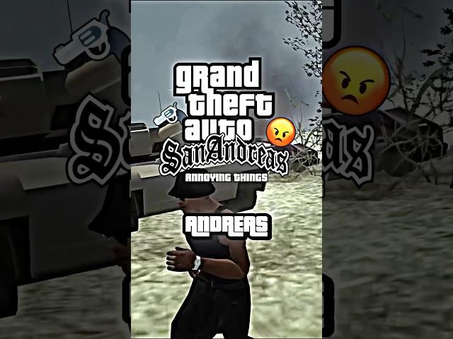 5 ANNOYING THINGS IN GTA SAN ANDREAS  #shorts #gta #gtasanandreas