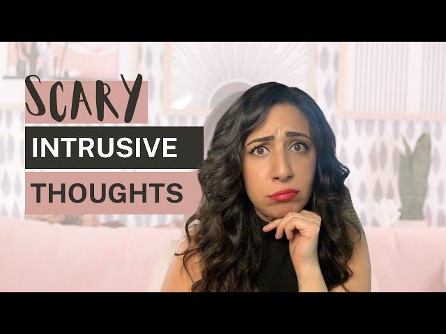 How to handle intrusive thoughts | Tips from a therapist #intrusivethought #anxiety #mentalhealth