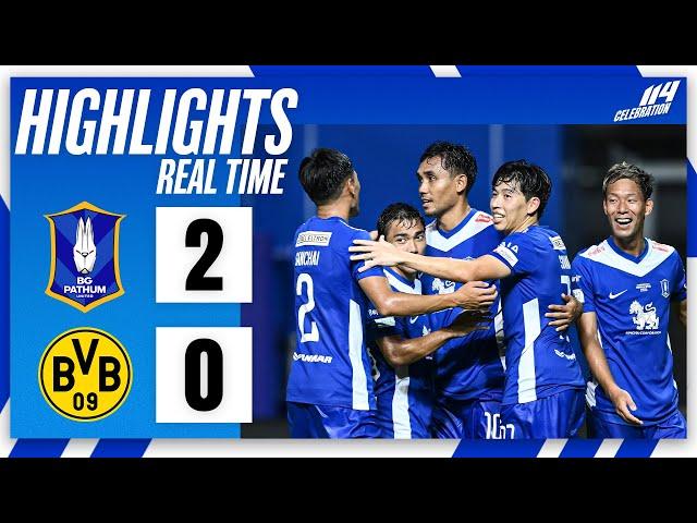 BG GOAL : BG PATHUM UNITED 2 - 0 BORUSSIA DORTMUND | REAL TIME SCORE