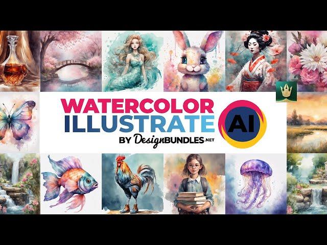 Watercolor Reimagined: Creating Dynamic Art with Illustrate Ai