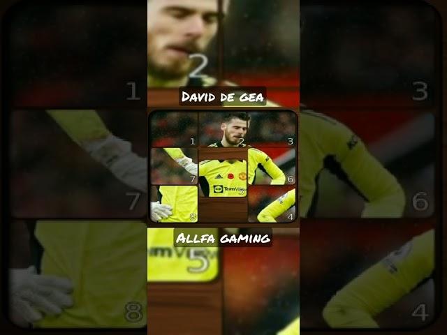 Puzzle David De Gea #shorts #youtubeshorts #viral #allfagaming #game #puzzle #tiktok #david #degea