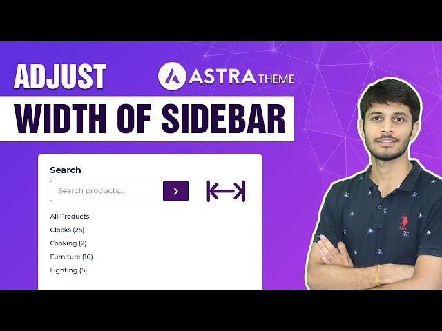 How To Adjust The Width Of The Sidebar | Astra Theme | WordPress Tutorial