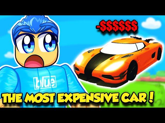 I SPENT ALL MY ROBUX Buying THE MOST EXPENSIVE CAR In Car Training Simulator!!