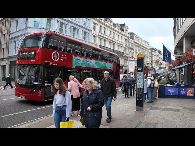 London City Tour 2024 | 4K HDR Virtual Walking Tour around London Bridge, Oxford Street