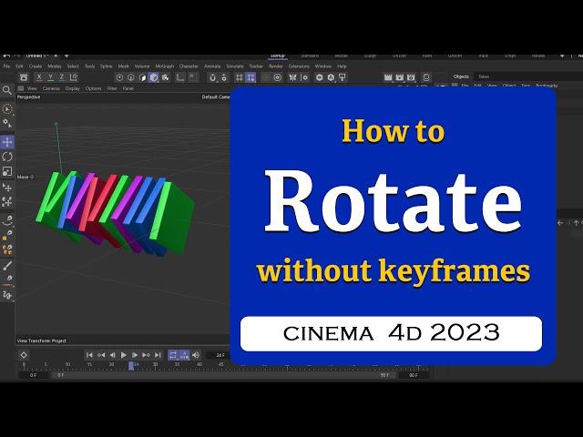 How to rotate using Random effector in Cinema 4D 2023 @MaxonVFX ​