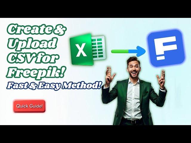 Create & Upload CSV for Freepik : Fast & Easy Method! | #Freepik #FreepikCsv