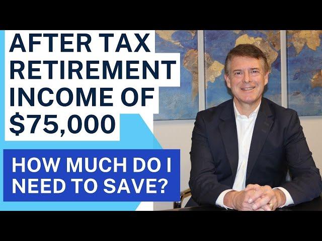 How Much Money Do I Need To Save To Make $75,000 Per Year In After-tax Income?