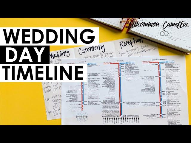 How to Create a Wedding Day Timeline in 10 EASY Steps