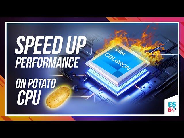 How To Boost Celeron Processor Speed To Maximum Performance / Smooth Windows & Games