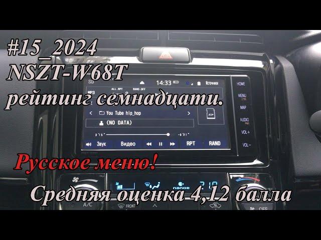 #15_2024 NSZT-W68T рейтинг семнадцати.  Русское меню!