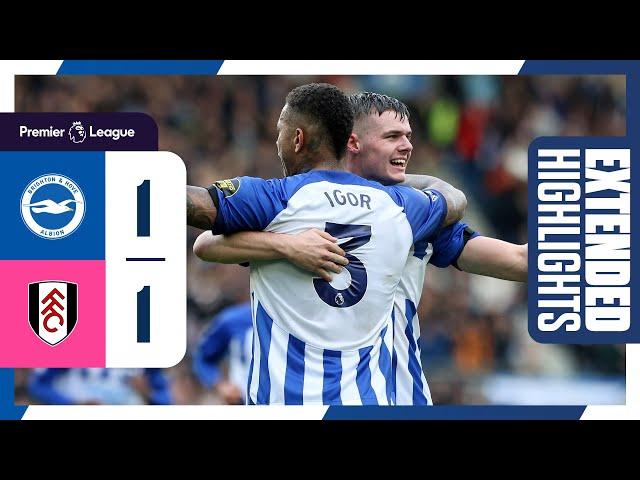 Extended PL Highlights: Albion 1 Fulham 1