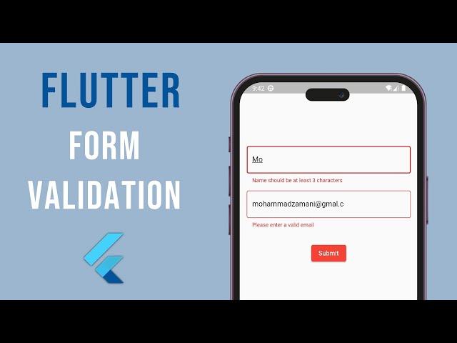 Flutter Form Validation the complete guide in 2 minutes