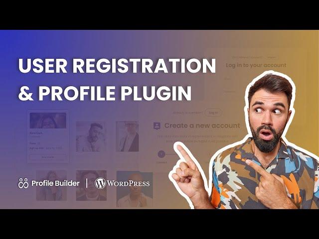 #1 WordPress User Registration & Profile Plugin for Modern Websites