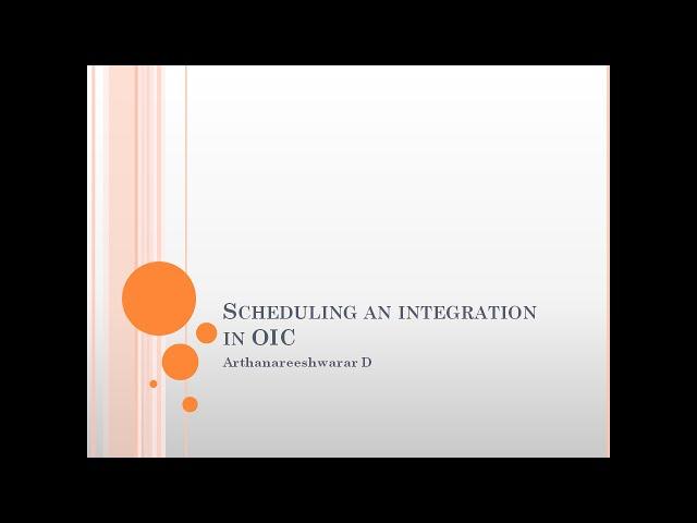 Add Schedule to an OIC Scheduled Integration | Simple and Ical Expression | Schedule an interface