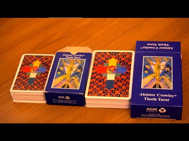 Aleister Crowley Thoth Tarot -  Pocket size vs. Standard