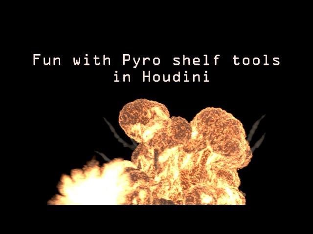 Timelapse - Jedes Pyro Shelf Tool in Houdini getestet