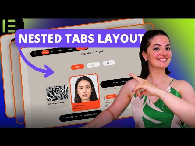 NESTED TABS LAYOUT - Elementor Wordpress Tutorial Flex Container