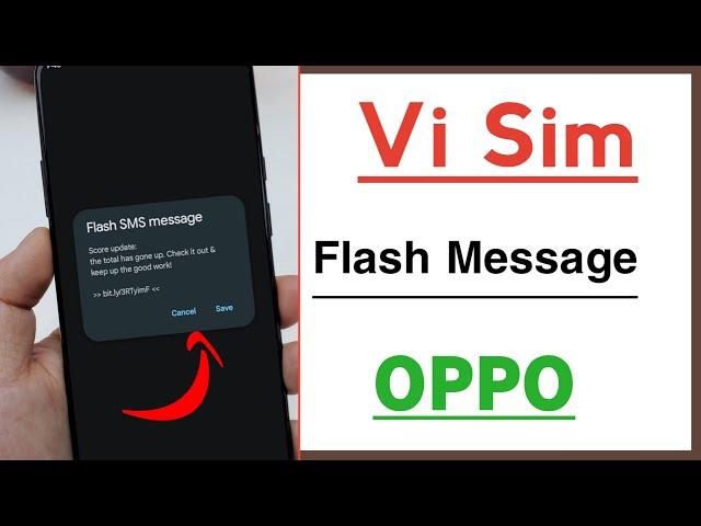 How To Turn Off Vi Sim Flash SMS Message in OPPO Device