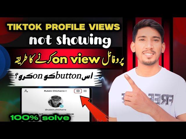 Jow To Fix Tiktok Profile View Option Not Showing | Tiktok Profile Views Not Showing 2024