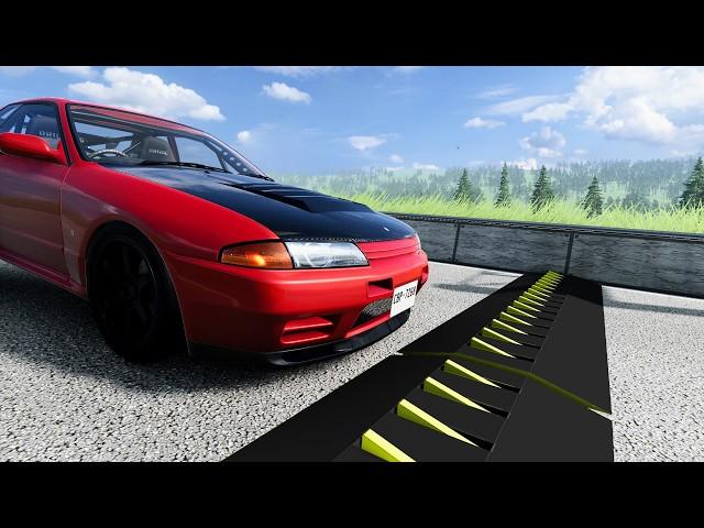 Massive Spike Strip Pileup Car Crashes #129 – BeamNG Drive | CrashBoomPunk