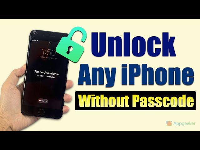 How To Unlock Any iPhone Without Passcode And Computer ! How To Bypass iPhone Screen Passcode