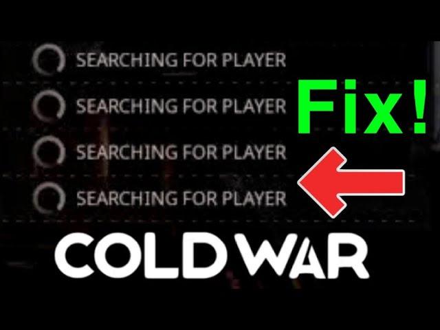 Black Ops - Cold War - Can't Find Players EASY FIX!