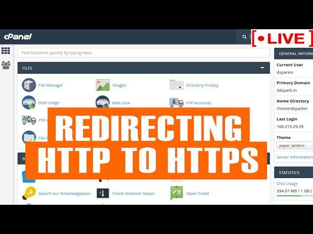 [LIVE] How to forcefully redirect your website from http to https?