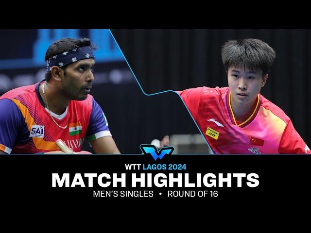 Sharath Kamal Achanta vs Luo Jiecheng | MS R16 | WTT Contender Lagos 2024