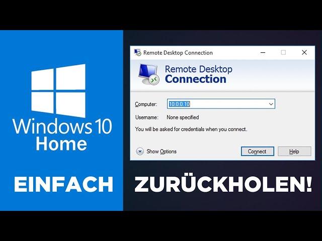 RDP in HOME (Windows 10) – Wie schalte ich es frei?