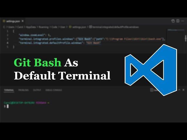 VS Code — Integrate Git Bash as Default Terminal