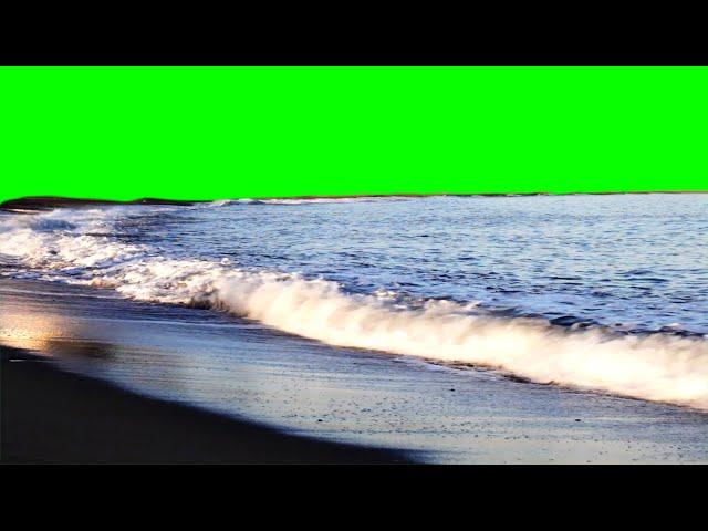 Ocean Beach Green Screen 4k