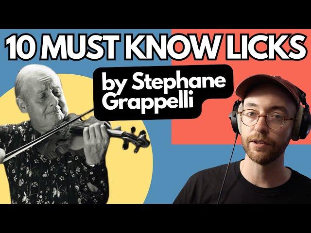 10 Grappelli Licks To Master His Style