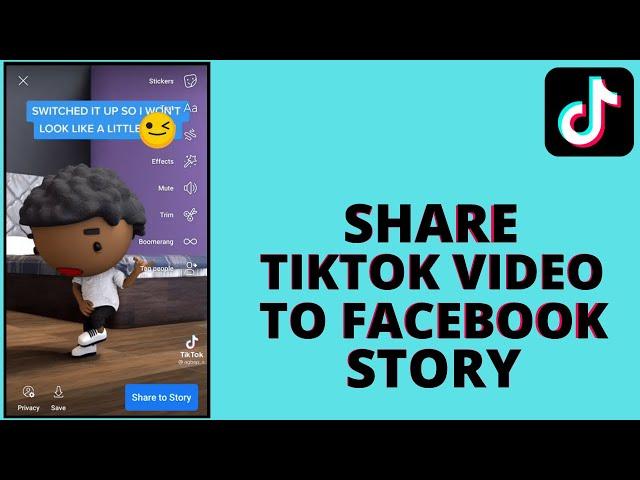 How to share tiktok video to Facebook story (2023)