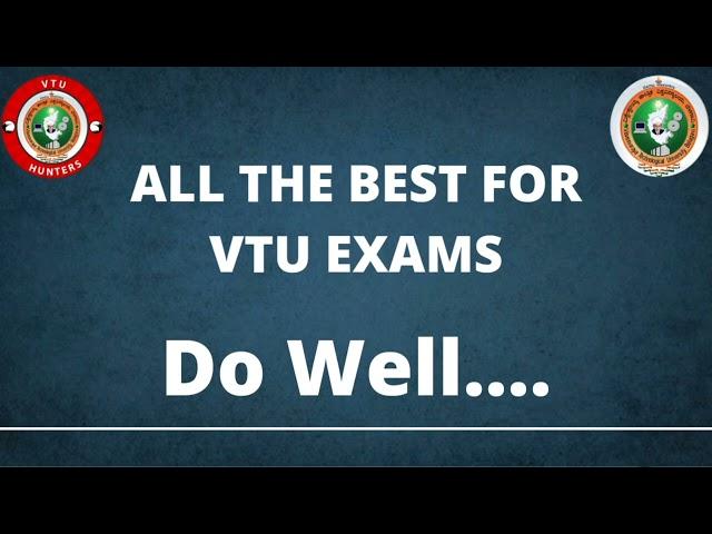 ALL THE BEST FOR  VTU EXAMS|VTU HUNTERS||vtu updates today|vtu updates today 2022 |vtu exam updates