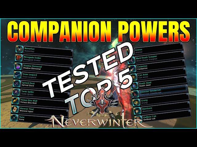 BEST Barbarian Companion POWERS : Top 5 Single Target AOE Control & PVE  - Neverwinter Mod 27