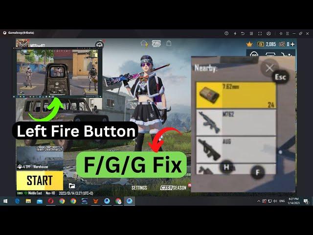 PUBG Mobile Emulator Mouse And Keyboard Not Working | Gameloop Keymapping Fix  | FF/G/H Fixed