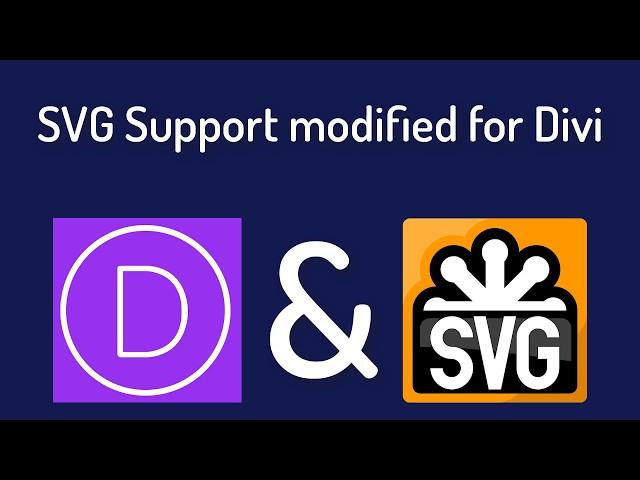 SVG Support plugin modified for Divi