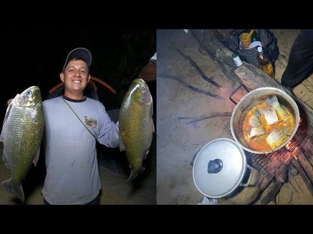 Pesca y cocina de Yamu gigante parte 1 .