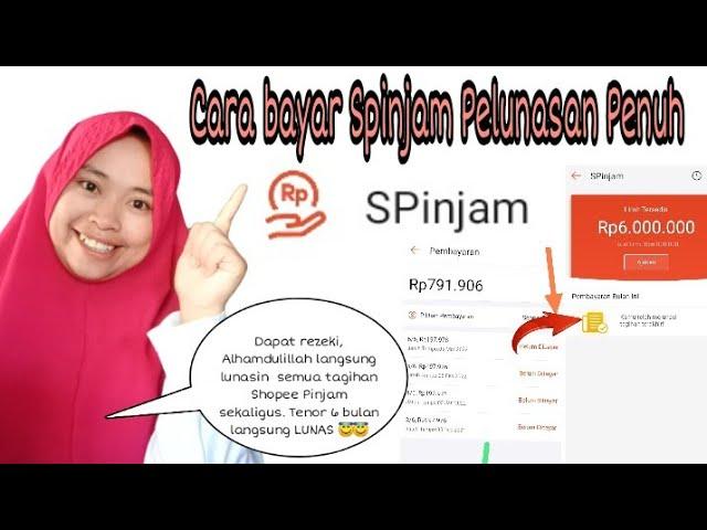 Cara bayar Spinjam pelunasan Penuh