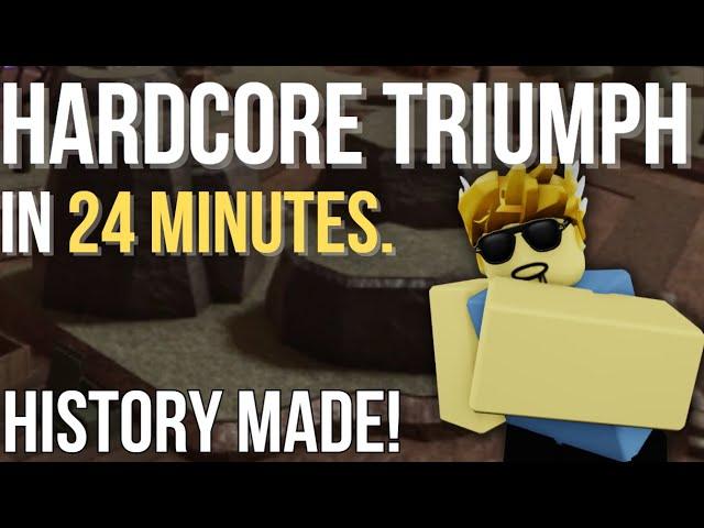 [WR/HISTORY MADE] HARDCORE SPEEDRUN IN 24 MINUTES | Roblox Tower Defense Simulator TDS