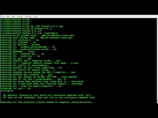 How to Install Python 3.6.1 on CentOS 7 &  RHEL 7