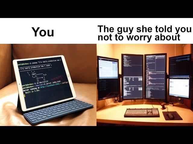 Monitor Size Doesn't Matter || Programming Memes (r/ProgrammerHumor)