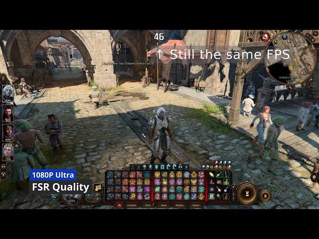Baldur's Gate 3 FSR 2 Compared: How much more FPS can you expect?